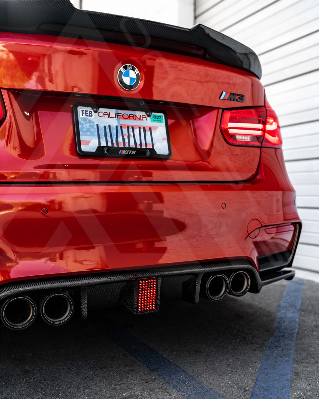 Kholen Style Carbon Fiber Rear Diffuser w/ Brake Light – BMW F80 M3 / F82 M4 | Eterna Motorworks