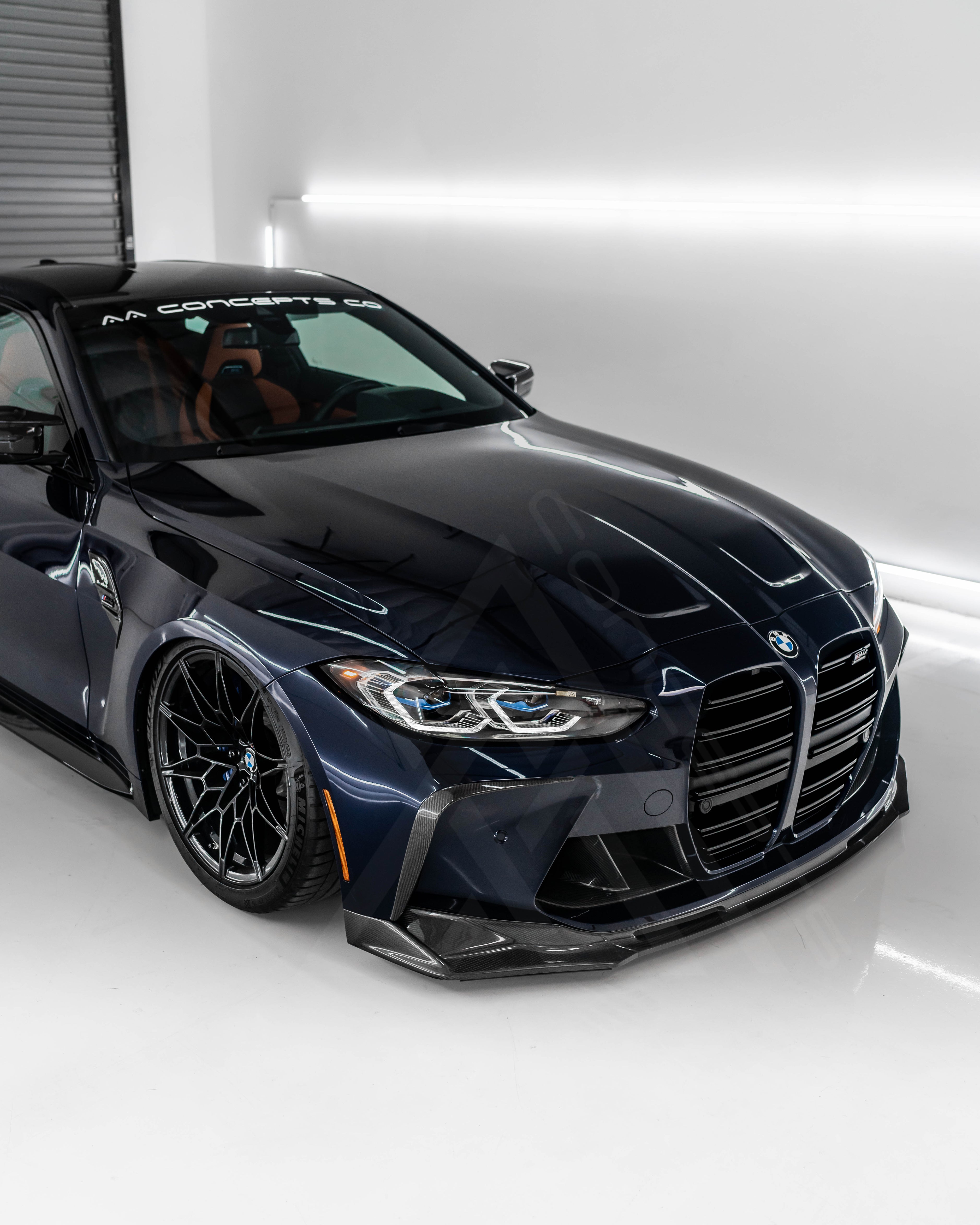 Carbon Fiber V-Style Front Lip – BMW G80 M3 / G82 G83 M4 | Eterna Motorworks