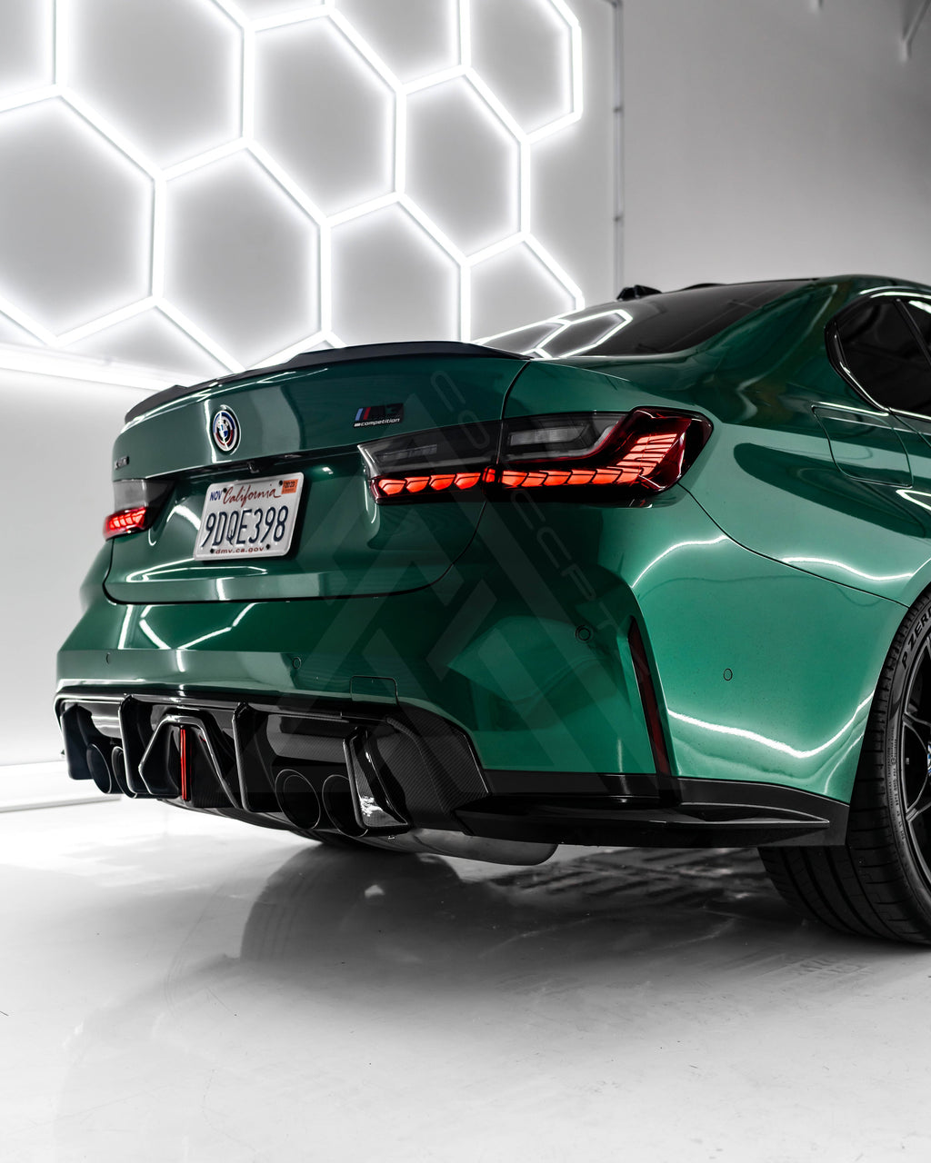 Carbon Fiber LED Rear Diffuser Kit – BMW G82 M4 | Eterna Motorworks