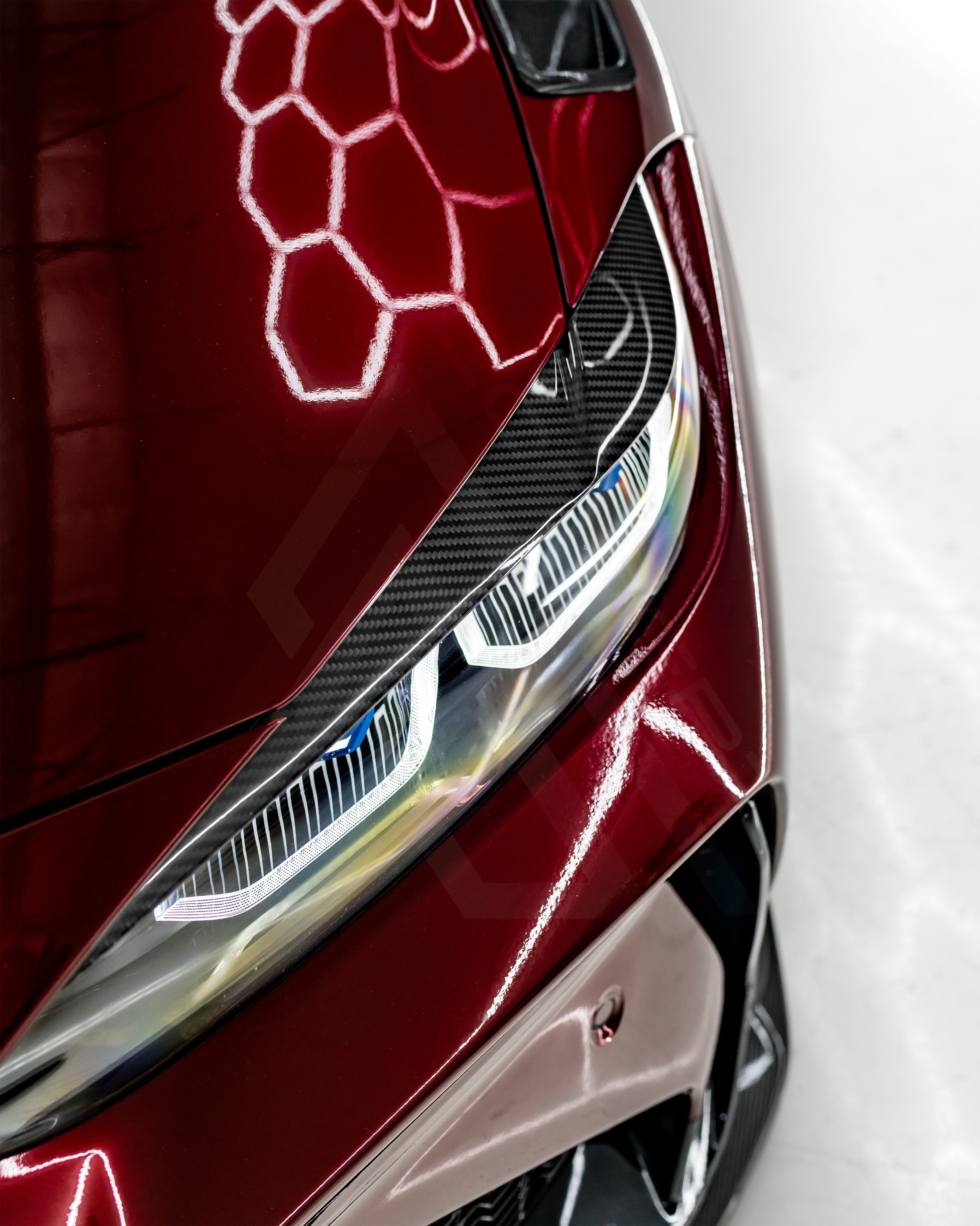 Carbon Fiber Headlight Covers – BMW G80 M3 / G82 G83 M4 | Eterna Motorworks