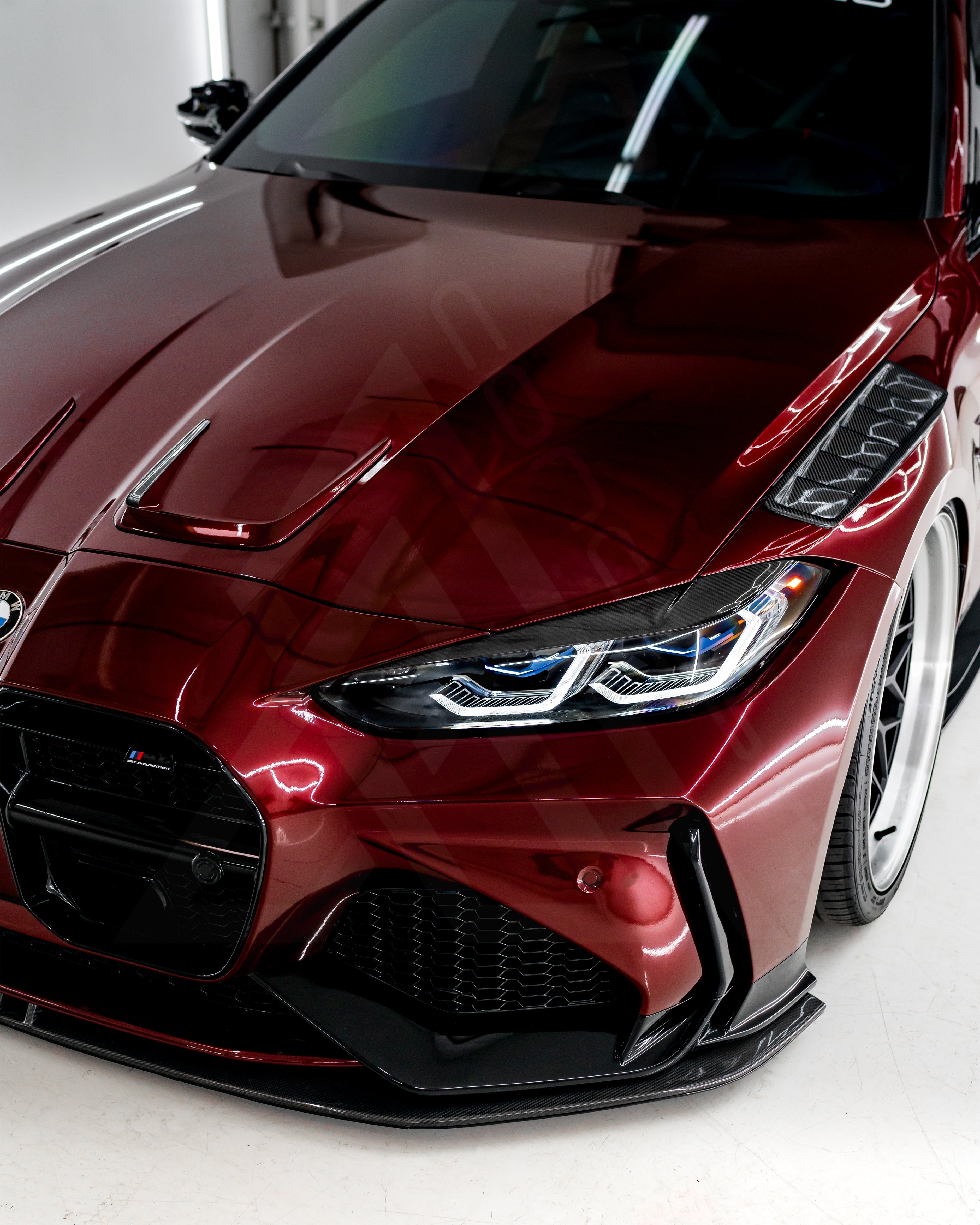 Carbon Fiber Headlight Covers – BMW G80 M3 / G82 G83 M4 | Eterna Motorworks