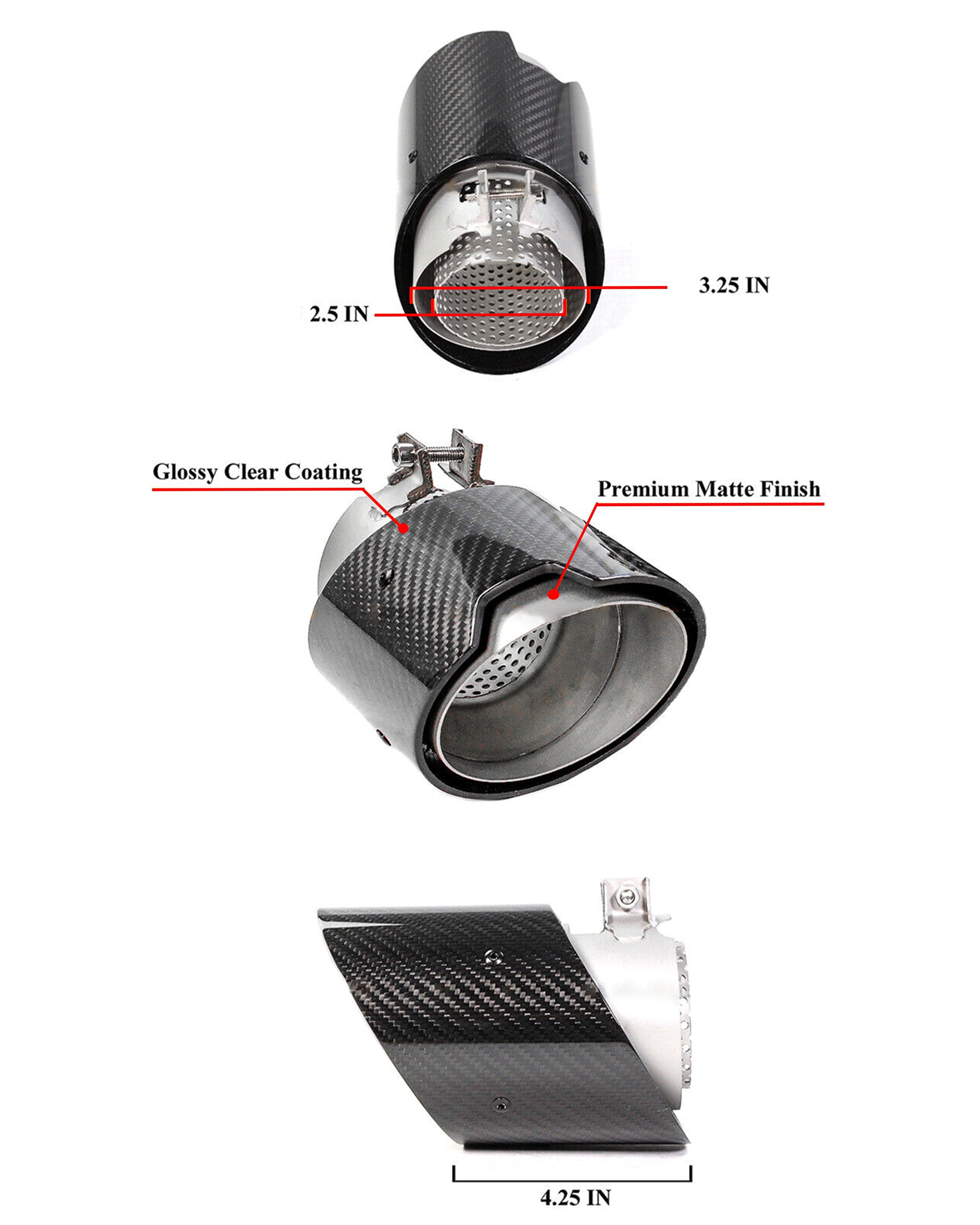 MP Carbon Fiber Exhaust Tips – BMW G80 M3 / G82 G83 M4 | Eterna Motorworks