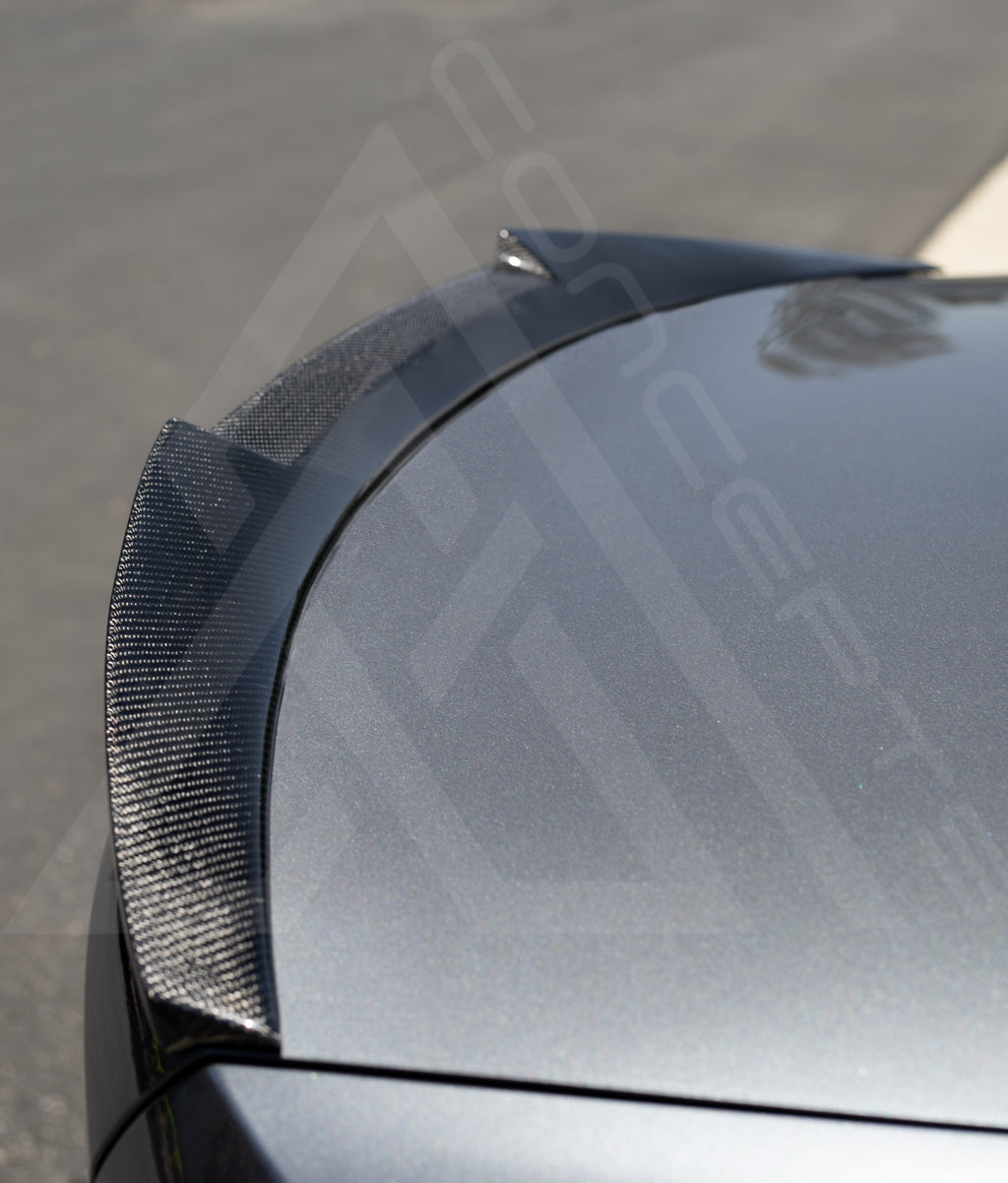 M4-Style Carbon Fiber Trunk Lip Spoiler – BMW G20 / G80 | Eterna Motorworks