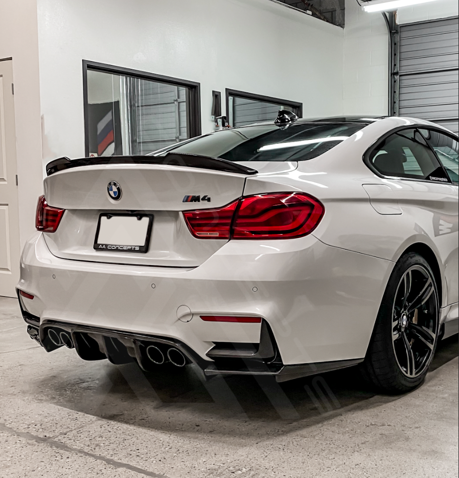 V Style 3-Piece Carbon Fiber Rear Diffuser – BMW F80 M3 / F82 M4 | Eterna Motorworks
