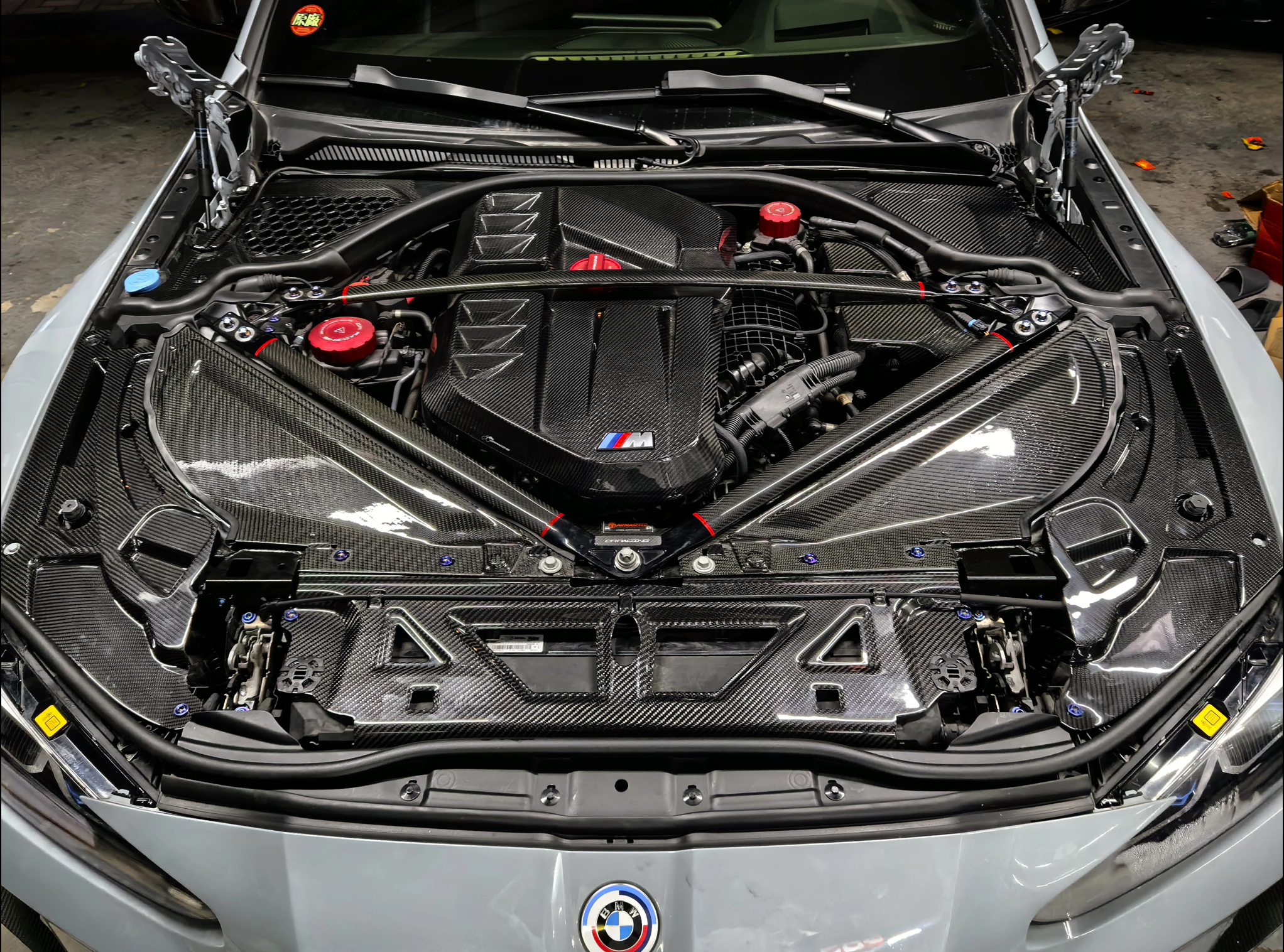 Dry Carbon Fiber Engine Bay Trim – BMW G80 M3 / G82 M4 | Eterna Motorworks