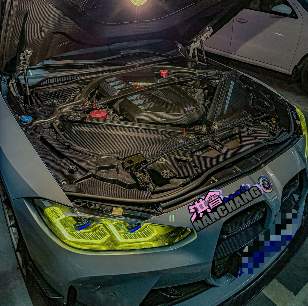 Dry Carbon Fiber Engine Bay Trim – BMW G80 M3 / G82 M4 | Eterna Motorworks