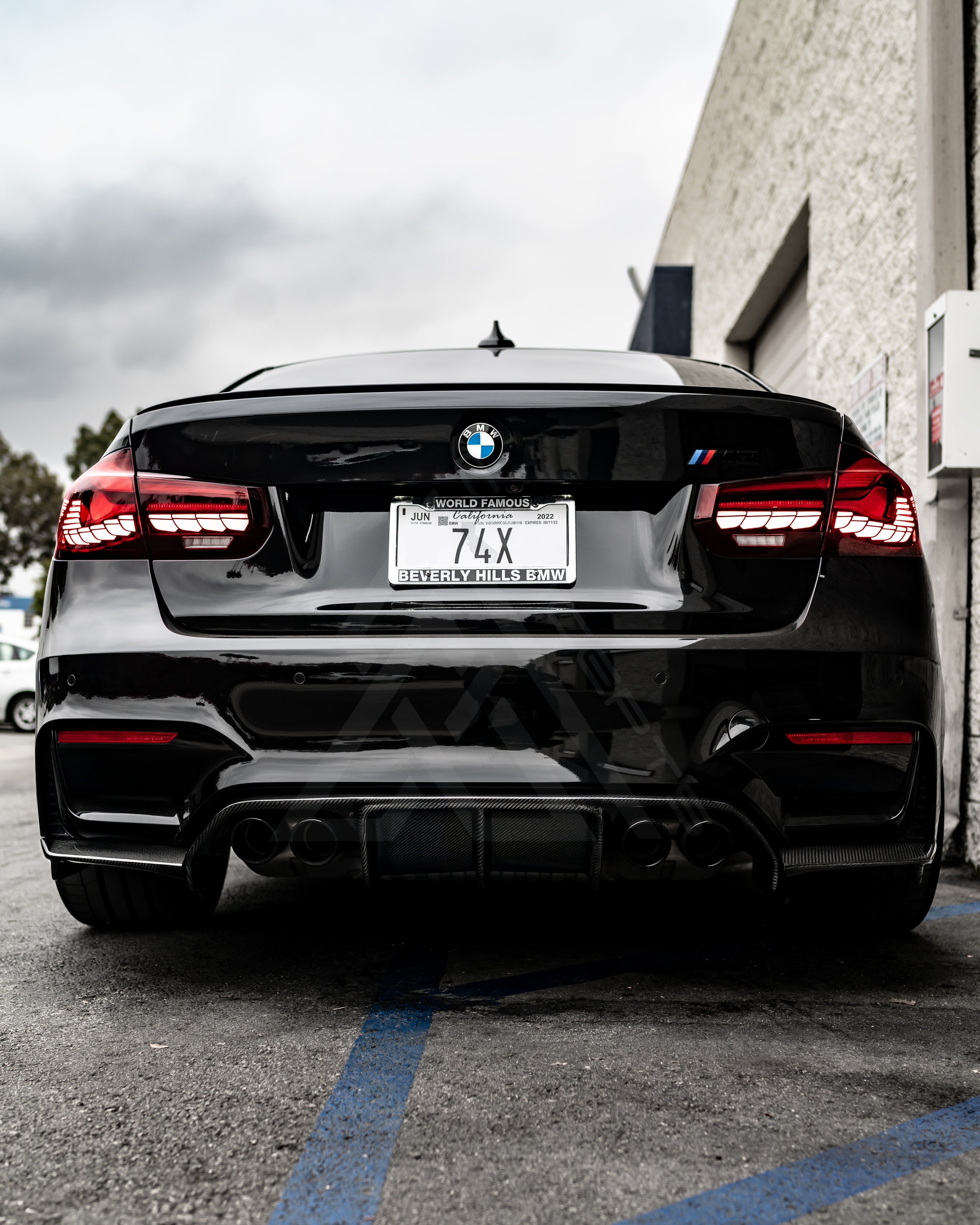 V Style 3-Piece Carbon Fiber Rear Diffuser – BMW F80 M3 / F82 M4 | Eterna Motorworks