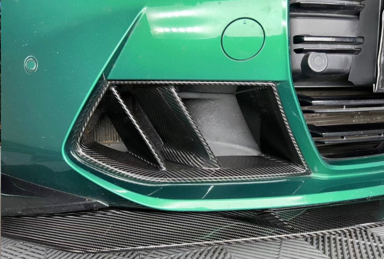 Dry Carbon Fiber Twin Lower Air Ducts – BMW G80 M3 / G82 M4 | Eterna Motorworks