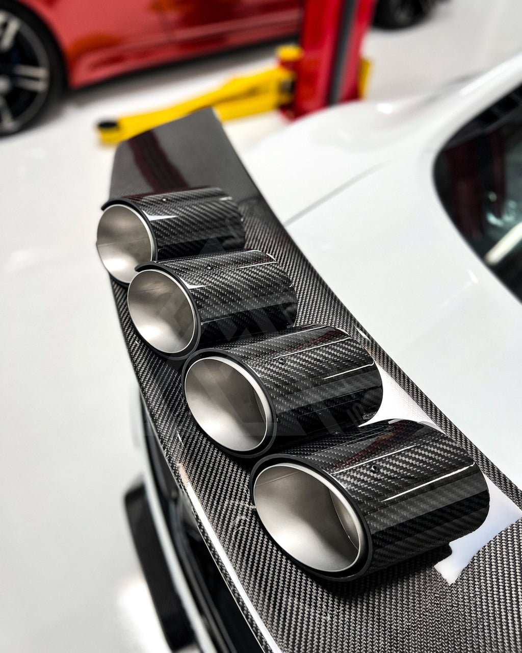MP Carbon Fiber Exhaust Tips – BMW G80 M3 / G82 G83 M4 | Eterna Motorworks