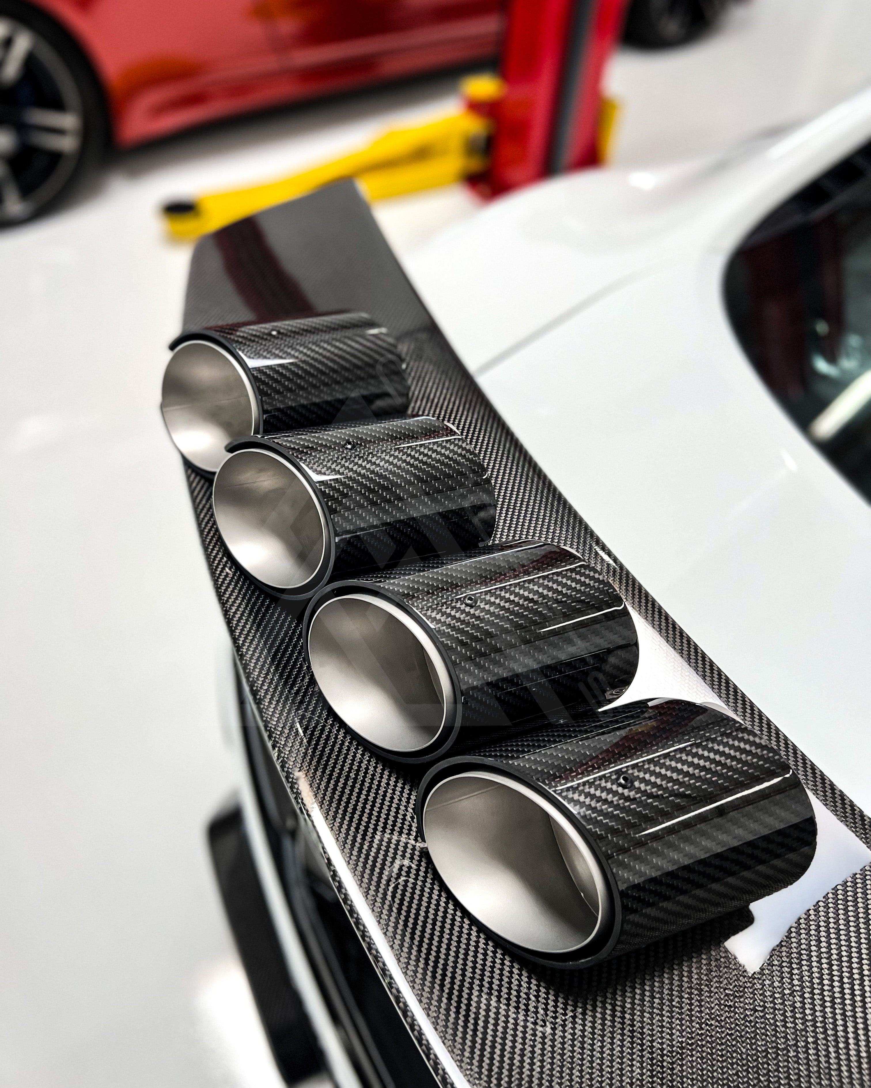 MP Carbon Fiber Exhaust Tips – BMW G80 M3 / G82 G83 M4 | Eterna Motorworks