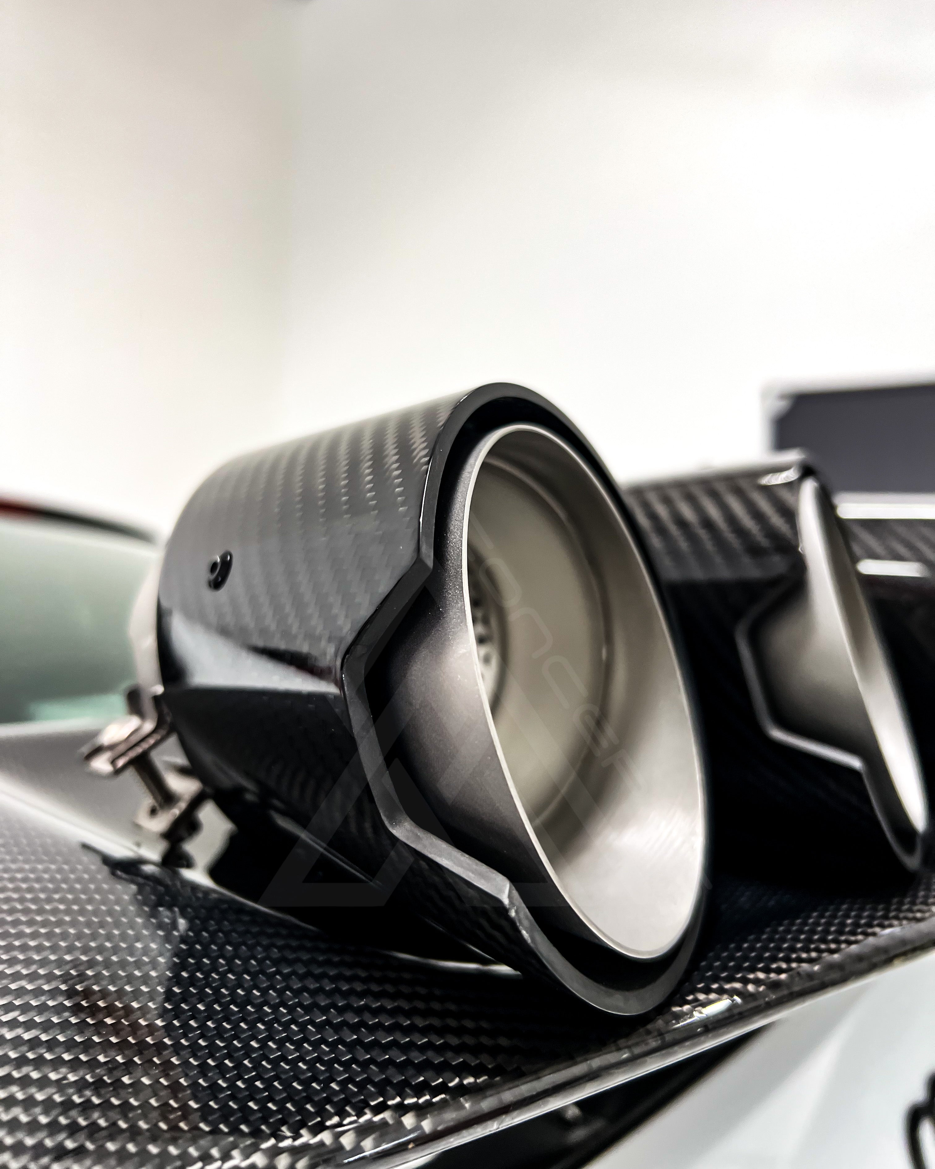 MP Carbon Fiber Exhaust Tips – BMW G80 M3 / G82 G83 M4 | Eterna Motorworks