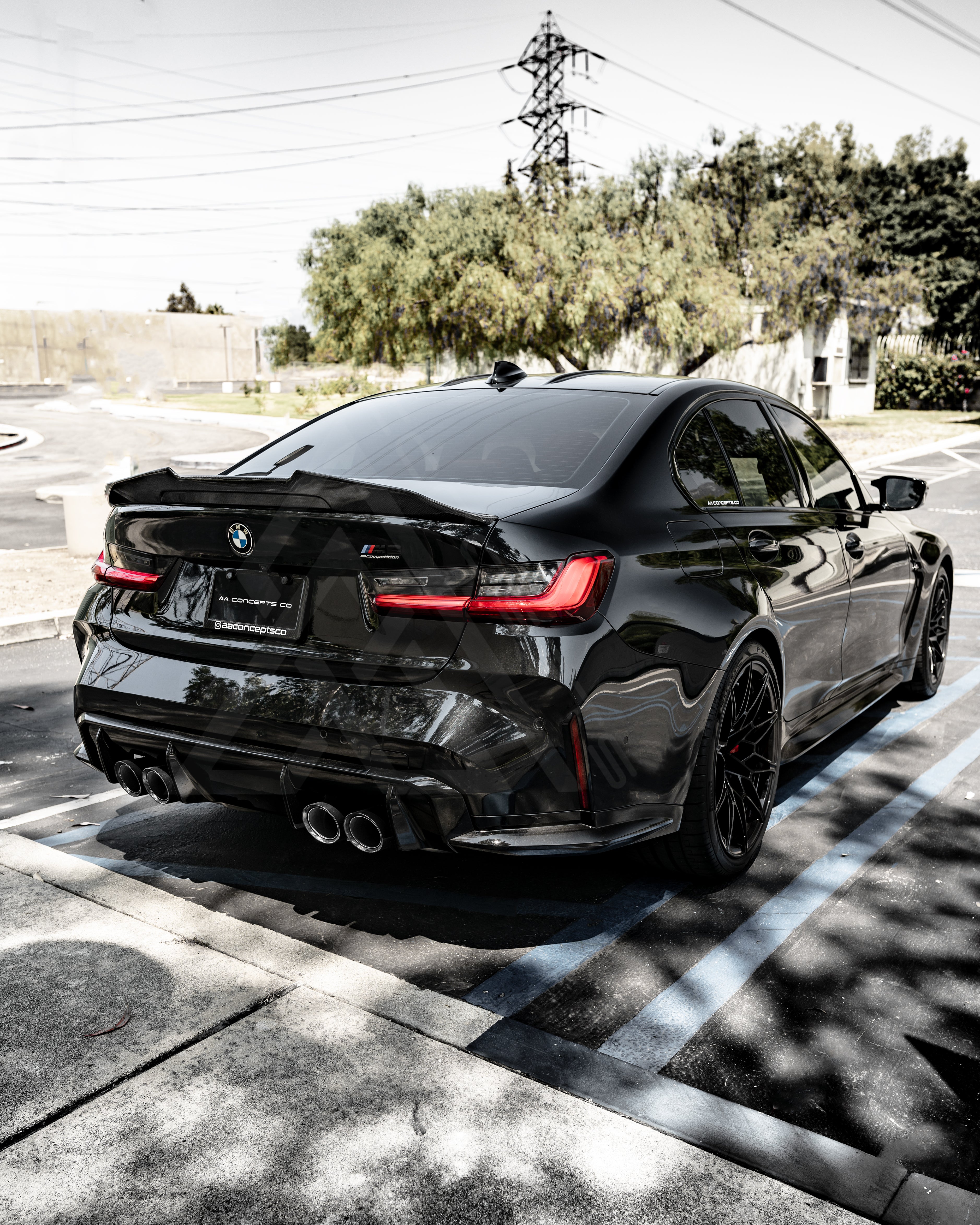 High Kick Carbon Fiber Trunk Lip Spoiler – BMW G20 / G80 M3 | Eterna Motorworks