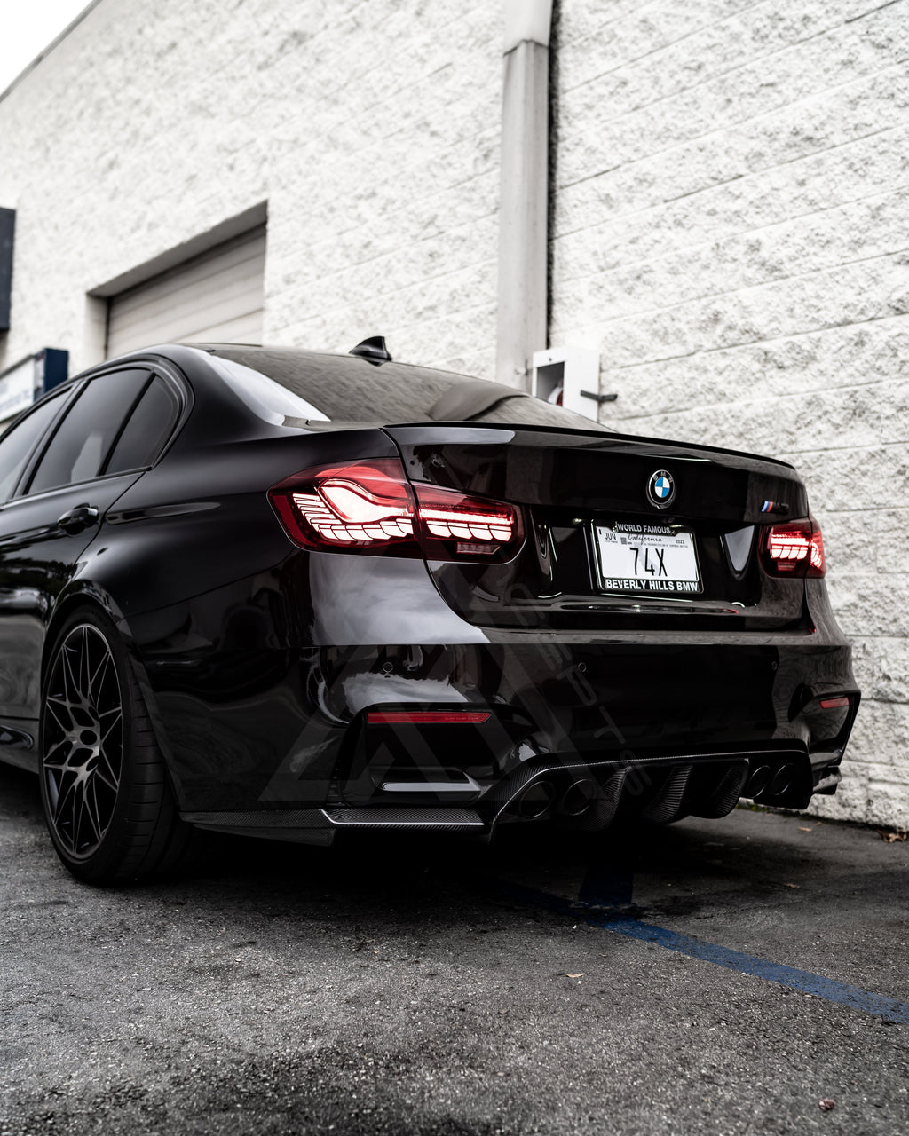 V Style 3-Piece Carbon Fiber Rear Diffuser – BMW F80 M3 / F82 M4 | Eterna Motorworks